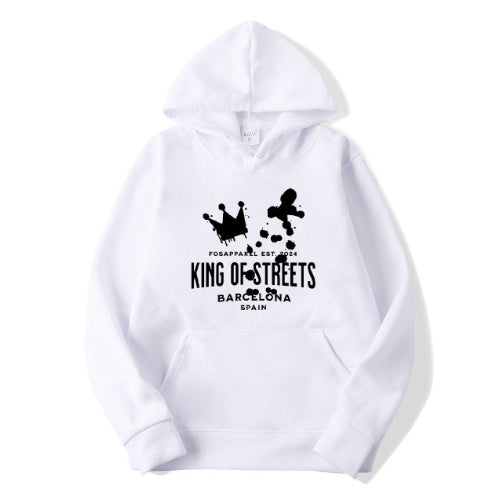 SUDADERA KING OF STREETS BLANCO